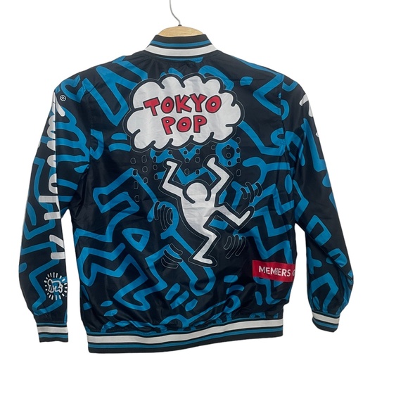 K. Haring Foundation Members‎ Only Large Jacket Pockets Zip Front 100@ Poly - Picture 9 of 10